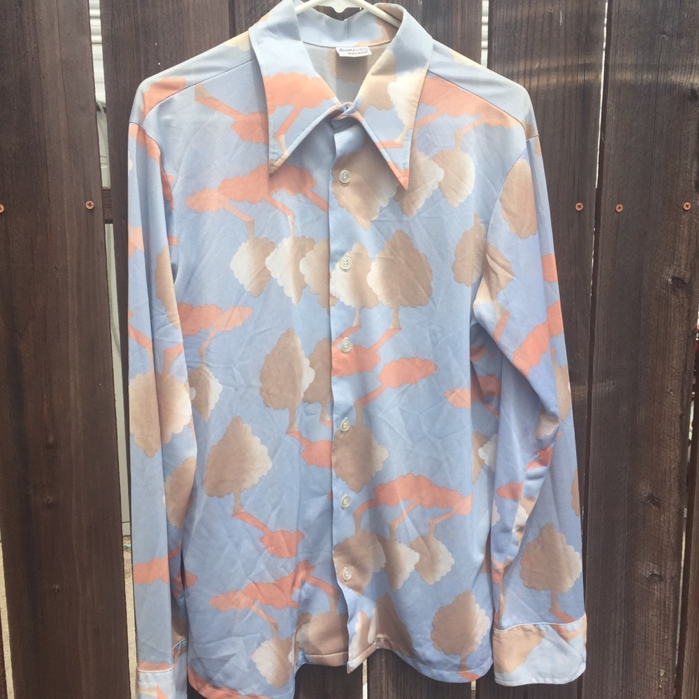 💔SOLD 💔Vintage 1970s tree pattern psychedelic